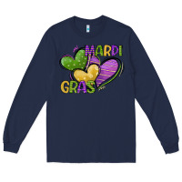 Mardi Gras Heart Long Sleeve Tee | Teevron