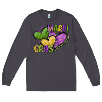 Smoke mardi gras heart Long Sleeve Tee - CowGirlArtShop