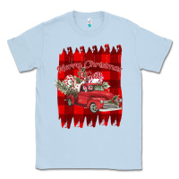 Dusty Blue Merry Christmas Y'all Truck Classic Tee - Bettercallsaul