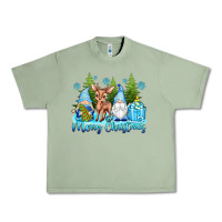 Oil Green merry christmas gnomes Urban Heavy Tee - texasbilliewilder