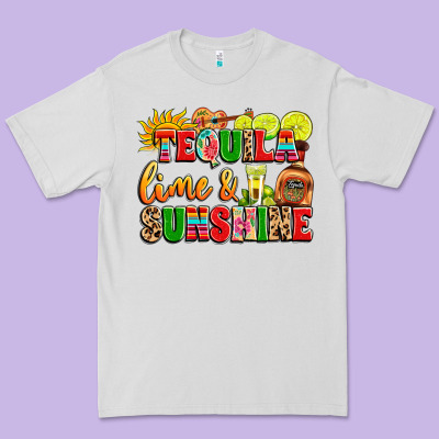 Tequila Lime And Sunshine Premium Tee Designed By Lillyallendesigns
