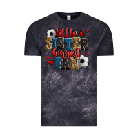 Cloud Black little sister biggest fan soccer Vintage Tee - Jasminsmagicworld