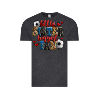 Vintage Black little sister biggest fan soccer Vintage Tee - Jasminsmagicworld