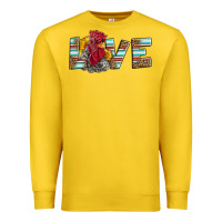 Lemon love rooster head Premium Sweatshirt - LillyAllenDesigns
