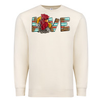 Sandshell love rooster head Premium Sweatshirt - LillyAllenDesigns