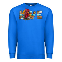 True Royal love rooster head Premium Sweatshirt - LillyAllenDesigns