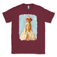 Burgundy our lady of fatima Classic Tee - tuanDangUi