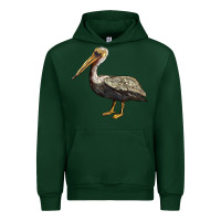 Forest Green louisiana state bird pelican Urban Hoodie - BarkalooDesign
