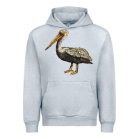 Heather Grey louisiana state bird pelican Urban Hoodie - BarkalooDesign