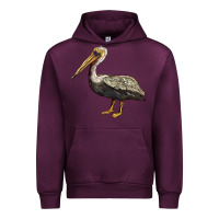Mauve Wine louisiana state bird pelican Urban Hoodie - BarkalooDesign