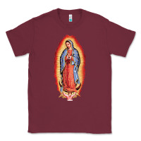 Burgundy our lady of guadalupe virgin mary Classic Tee - tuanDangUi