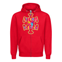 Red Let s Grow Together Zipper Hoodie - CowhideDigitalArt