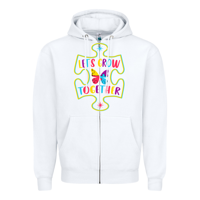 Let S Grow Together Zipper Hoodie by CowhideDigitalArt | Teevron