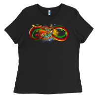 Black butterfly infinity symbol autism Ladies Tee - LillyAllenDesigns