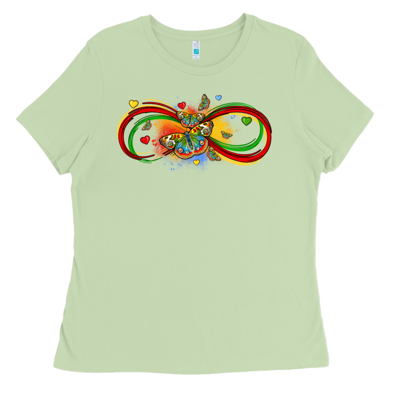 Butterfly Infinity Symbol Autism Ladies Tee by LillyAllenDesigns | Teevron