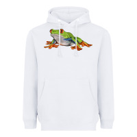 White red eyed tree frog Heavyweight Hoodie - LillyAllenDesigns