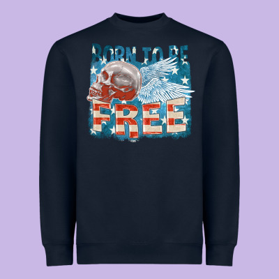 Born To Be Free Heavyweight Sweatshirt Designed By Fadigitalartstudio