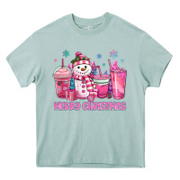 Arona merry christmas snowman coffee cups Heavy Core Tee - MaliasSmallBusiness