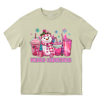 Mossy merry christmas snowman coffee cups Heavy Core Tee - MaliasSmallBusiness