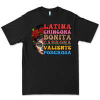 Black mexican sugar skull latina chingona bonita Premium Tee - LillyAllenDesigns