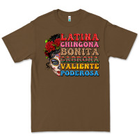 Cacao mexican sugar skull latina chingona bonita Premium Tee - LillyAllenDesigns