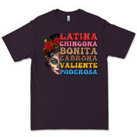 Plum mexican sugar skull latina chingona bonita Premium Tee - LillyAllenDesigns