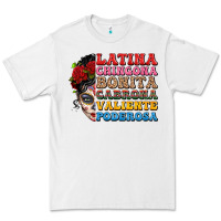 White mexican sugar skull latina chingona bonita Premium Tee - LillyAllenDesigns