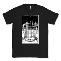 Black ten of swords   x of swords   tarot card   major arcana   fortune tell Classic Tee - tuanDangUi