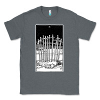 Charcoal Heather ten of swords   x of swords   tarot card   major arcana   fortune tell Classic Tee - tuanDangUi
