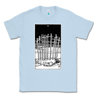 Dusty Blue ten of swords   x of swords   tarot card   major arcana   fortune tell Classic Tee - tuanDangUi