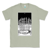 Matcha ten of swords   x of swords   tarot card   major arcana   fortune tell Classic Tee - tuanDangUi