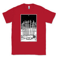 Red ten of swords   x of swords   tarot card   major arcana   fortune tell Classic Tee - tuanDangUi