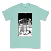 Seafoam ten of swords   x of swords   tarot card   major arcana   fortune tell Classic Tee - tuanDangUi