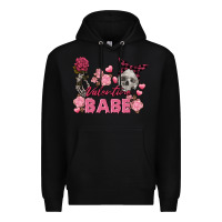 Black Valentine Babe Valentine's Day Skull Premium Hoodie - FaDigitalArtStudio