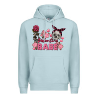 Blue Mist Valentine Babe Valentine's Day Skull Premium Hoodie - FaDigitalArtStudio