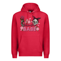 Cardinal Valentine Babe Valentine's Day Skull Premium Hoodie - FaDigitalArtStudio
