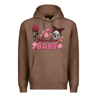 Chestnut Valentine Babe Valentine's Day Skull Premium Hoodie - FaDigitalArtStudio