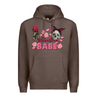 Coffee Valentine Babe Valentine's Day Skull Premium Hoodie - FaDigitalArtStudio