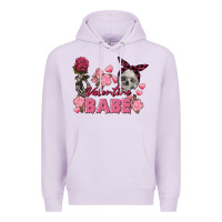 Lilac Valentine Babe Valentine's Day Skull Premium Hoodie - FaDigitalArtStudio