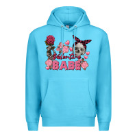 Ocean Blue Valentine Babe Valentine's Day Skull Premium Hoodie - FaDigitalArtStudio