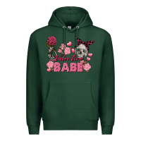 Sports Green Valentine Babe Valentine's Day Skull Premium Hoodie - FaDigitalArtStudio
