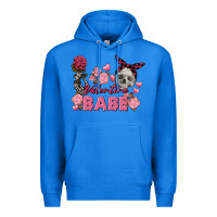 True Royal Valentine Babe Valentine's Day Skull Premium Hoodie - FaDigitalArtStudio