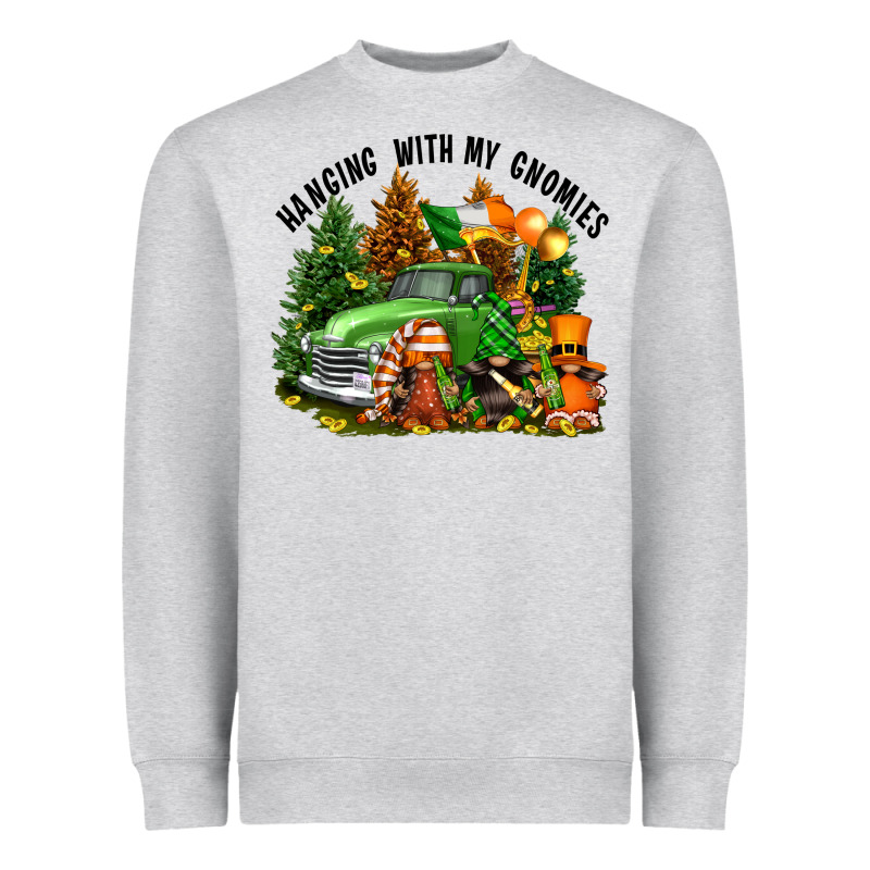St. Patricks Day Hanging With My Gnomies Heavyweight Sweatshirt by FaDigitalArtStudio | Teevron