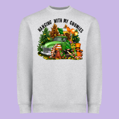 St. Patricks Day Hanging With My Gnomies Heavyweight Sweatshirt Designed By Fadigitalartstudio