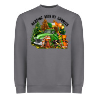 Storm St. Patricks Day hanging with my gnomies Heavyweight Sweatshirt - FaDigitalArtStudio