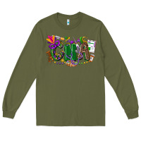 Army Green cna mardi gras Long Sleeve Tee - CowGirlArtShop