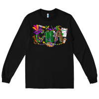Black cna mardi gras Long Sleeve Tee - CowGirlArtShop
