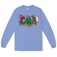 Colony Blue cna mardi gras Long Sleeve Tee - CowGirlArtShop