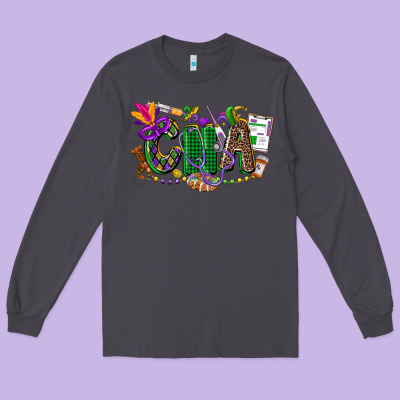 Cna Mardi Gras Long Sleeve Tee Designed By Cowgirlartshop