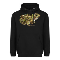 Black northern leopard frog Heavyweight Hoodie - LillyAllenDesigns